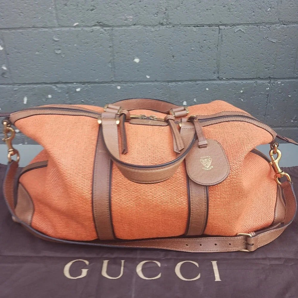 NWOT GUCCI - Jackie - Shoulder bag/ brown orange ** - Picture 1 of 16
